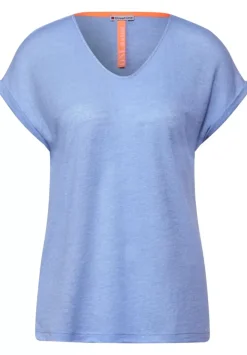 T-Shirt Im Leinen Look