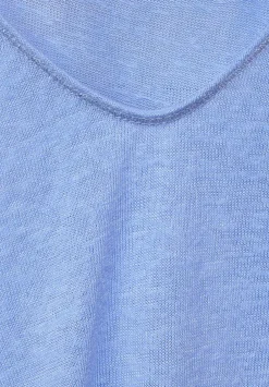 T-Shirt Im Leinen Look