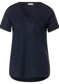 T-Shirt Im Leinenlook