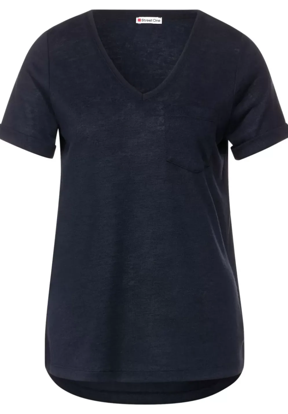 T-Shirt Im Leinenlook