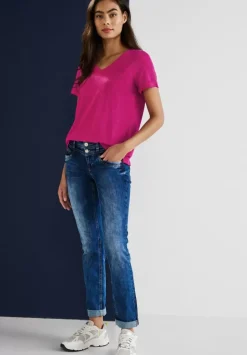 T-Shirt Im Leinenlook