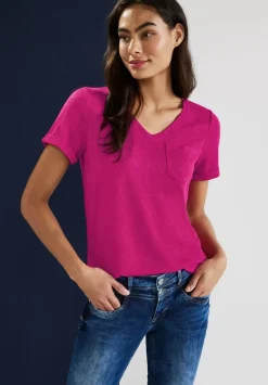 T-Shirt Im Leinenlook