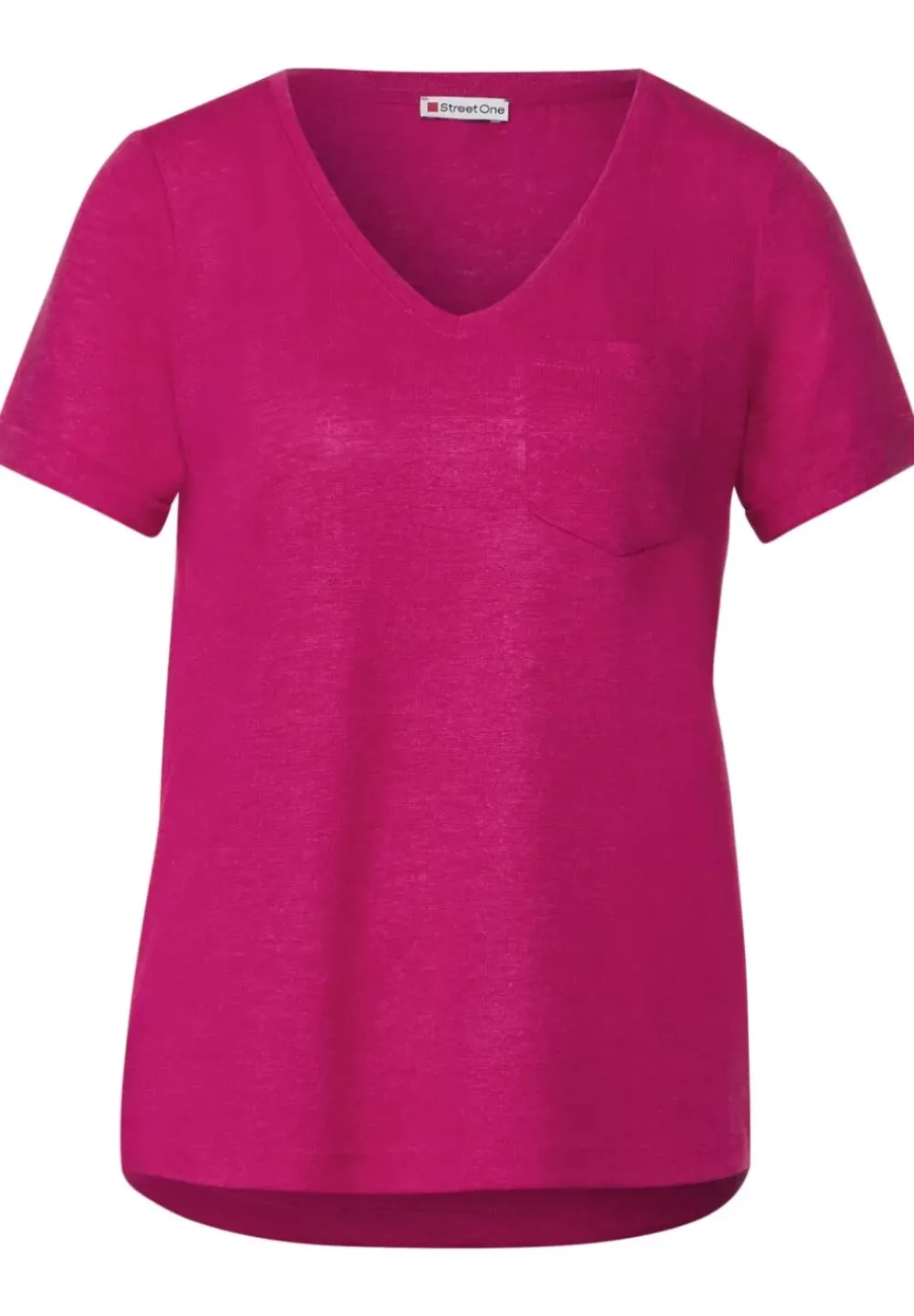 T-Shirt Im Leinenlook