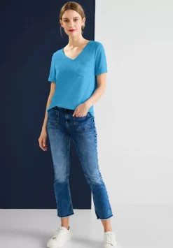 T-Shirt Im Leinenlook