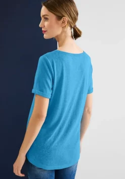 T-Shirt Im Leinenlook