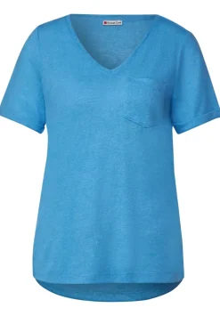 T-Shirt Im Leinenlook