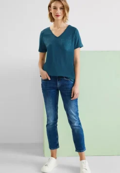 T-Shirt Im Leinenlook