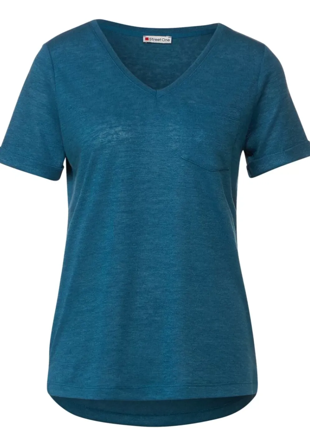 T-Shirt Im Leinenlook
