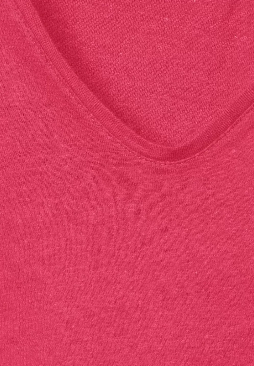T-Shirt Im Leinenmix