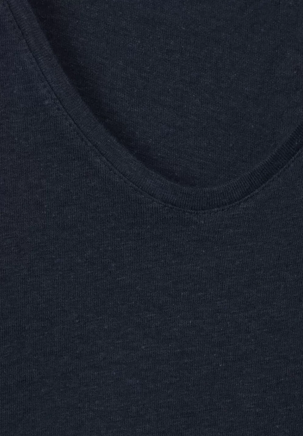 T-Shirt Im Leinenmix