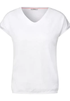 T-Shirt Im Leinenmix