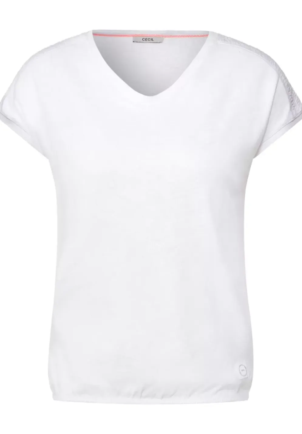 T-Shirt Im Leinenmix