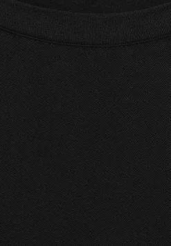 T-Shirt Im Materialmix