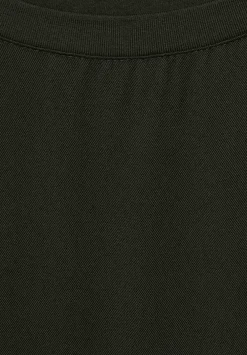 T-Shirt Im Materialmix