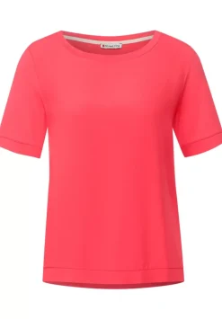 T-Shirt Im Materialmix