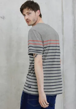 T-Shirt Im Streifenmix