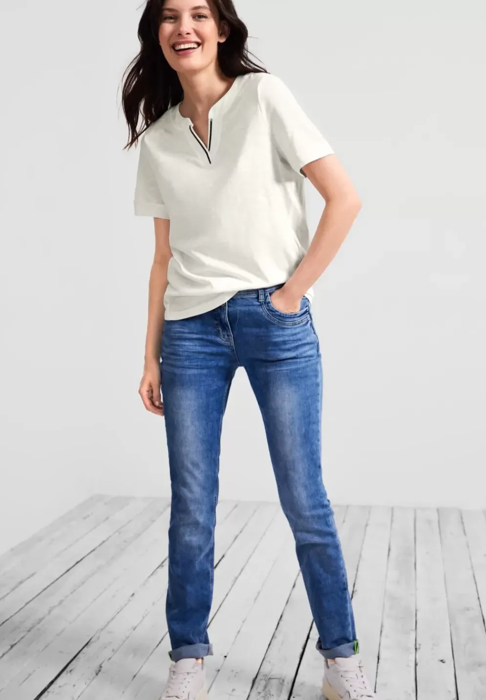 T-Shirt Im Tunikastyle
