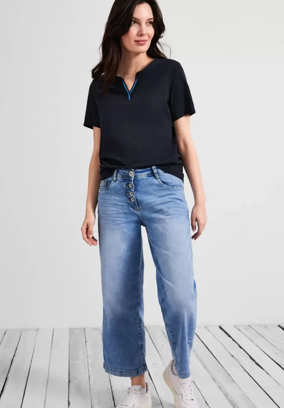 T-Shirt Im Tunikastyle