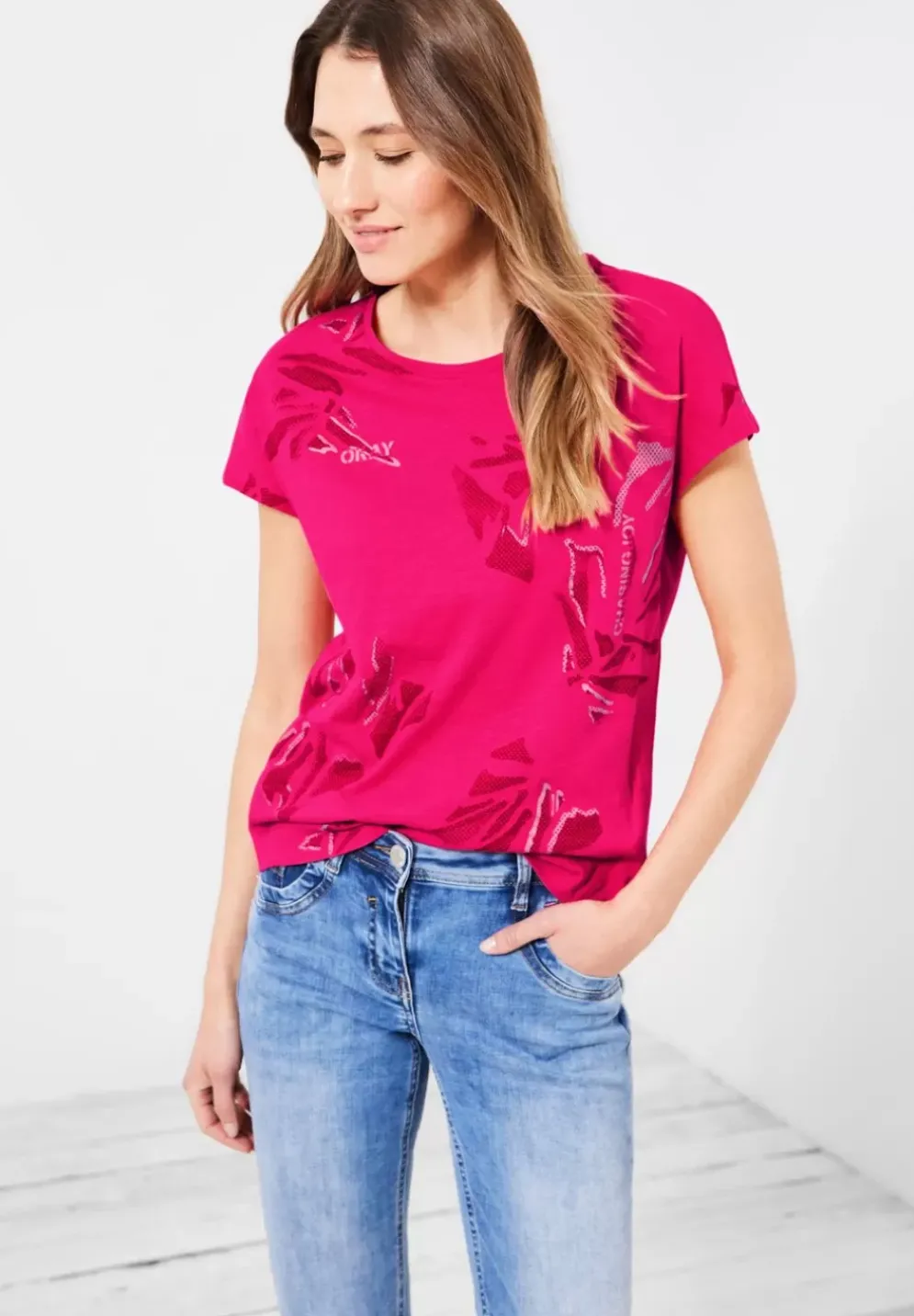 T-Shirt In Flammgarn