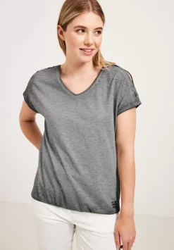 T-Shirt In Gewaschener Optik