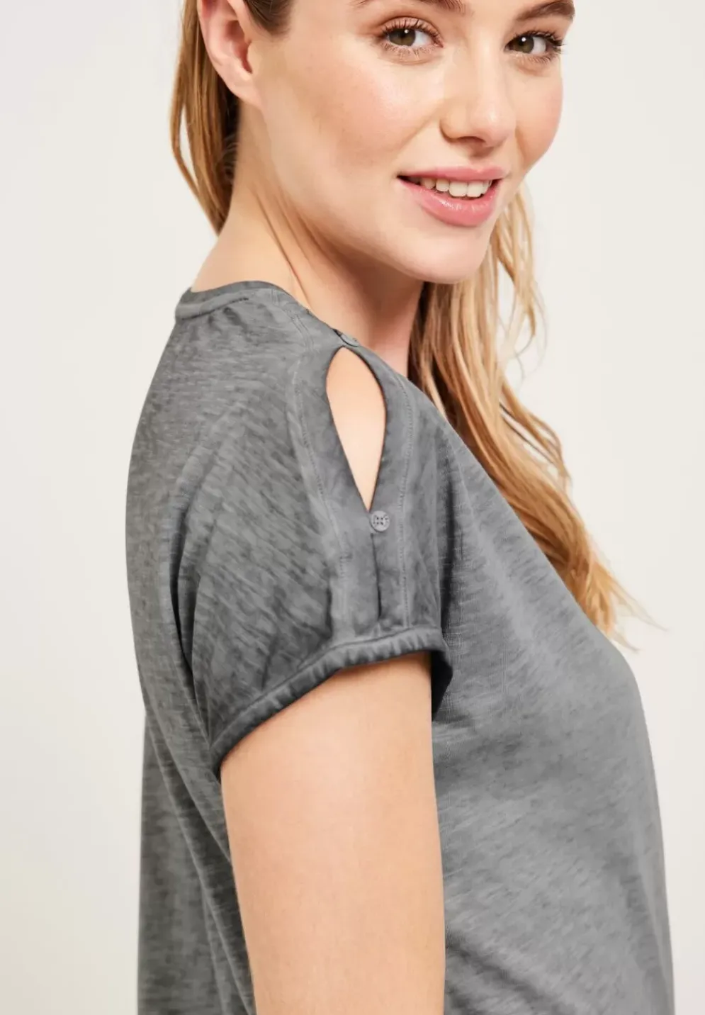 T-Shirt In Gewaschener Optik
