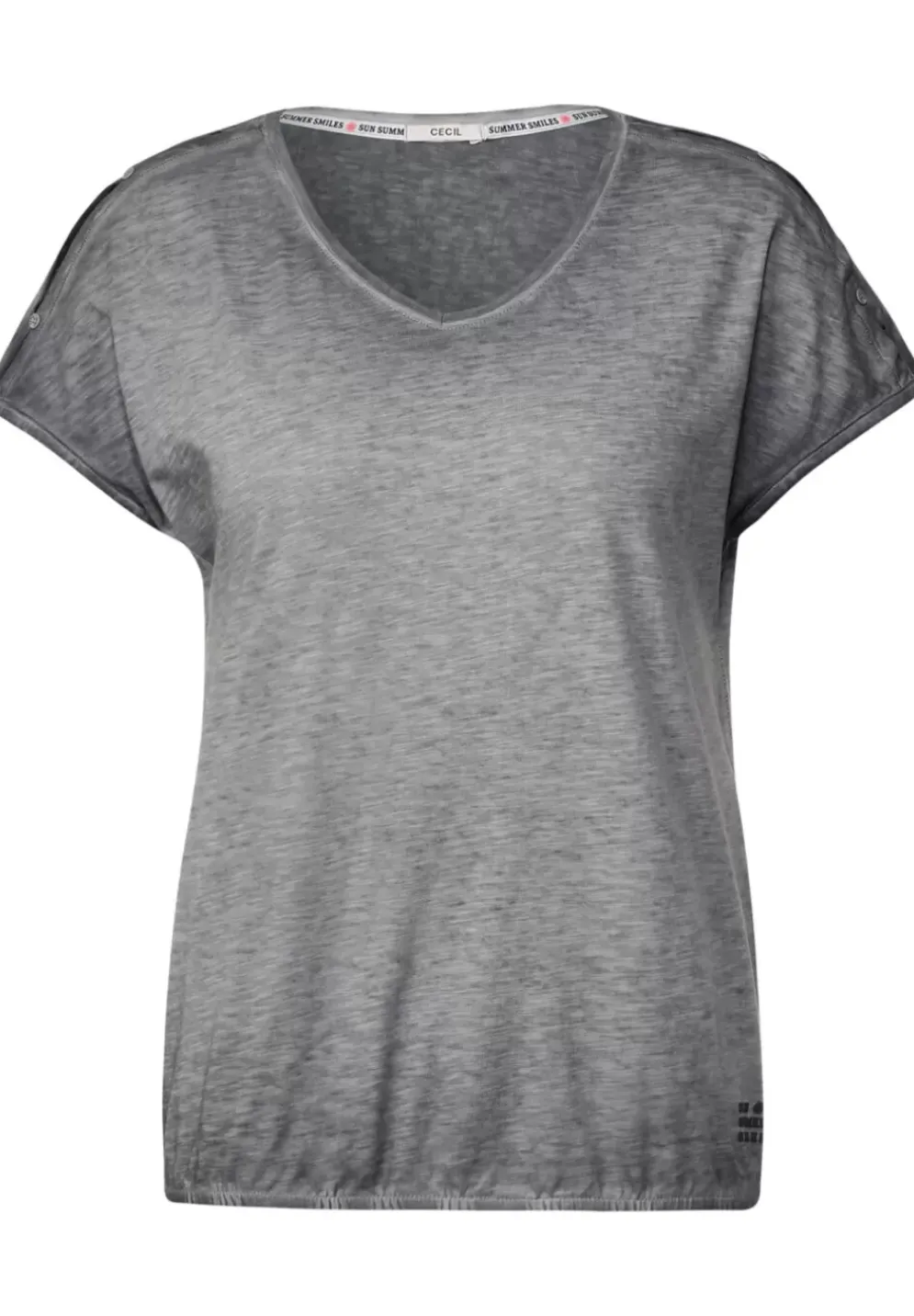 T-Shirt In Gewaschener Optik