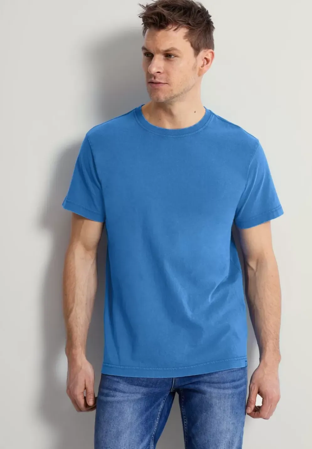 T-Shirt In Gewaschener Optik
