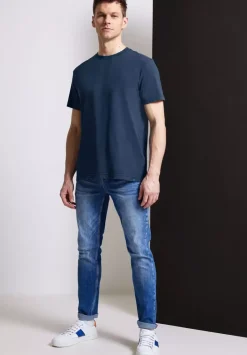 T-Shirt In Gewaschener Optik
