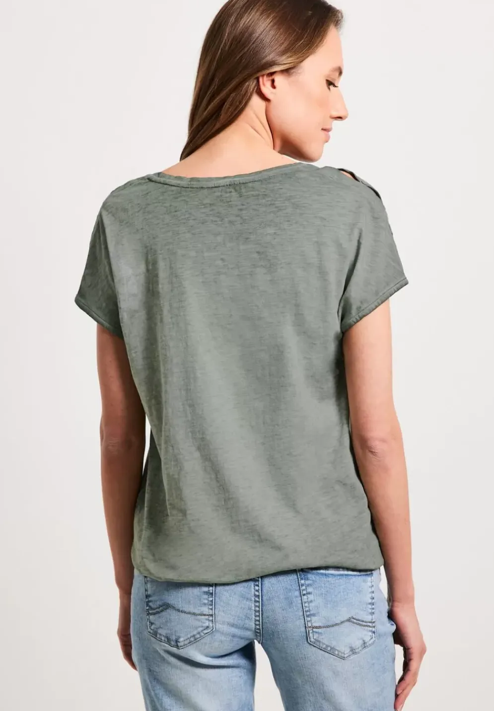 T-Shirt In Gewaschener Optik