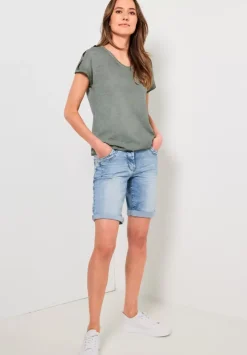 T-Shirt In Gewaschener Optik
