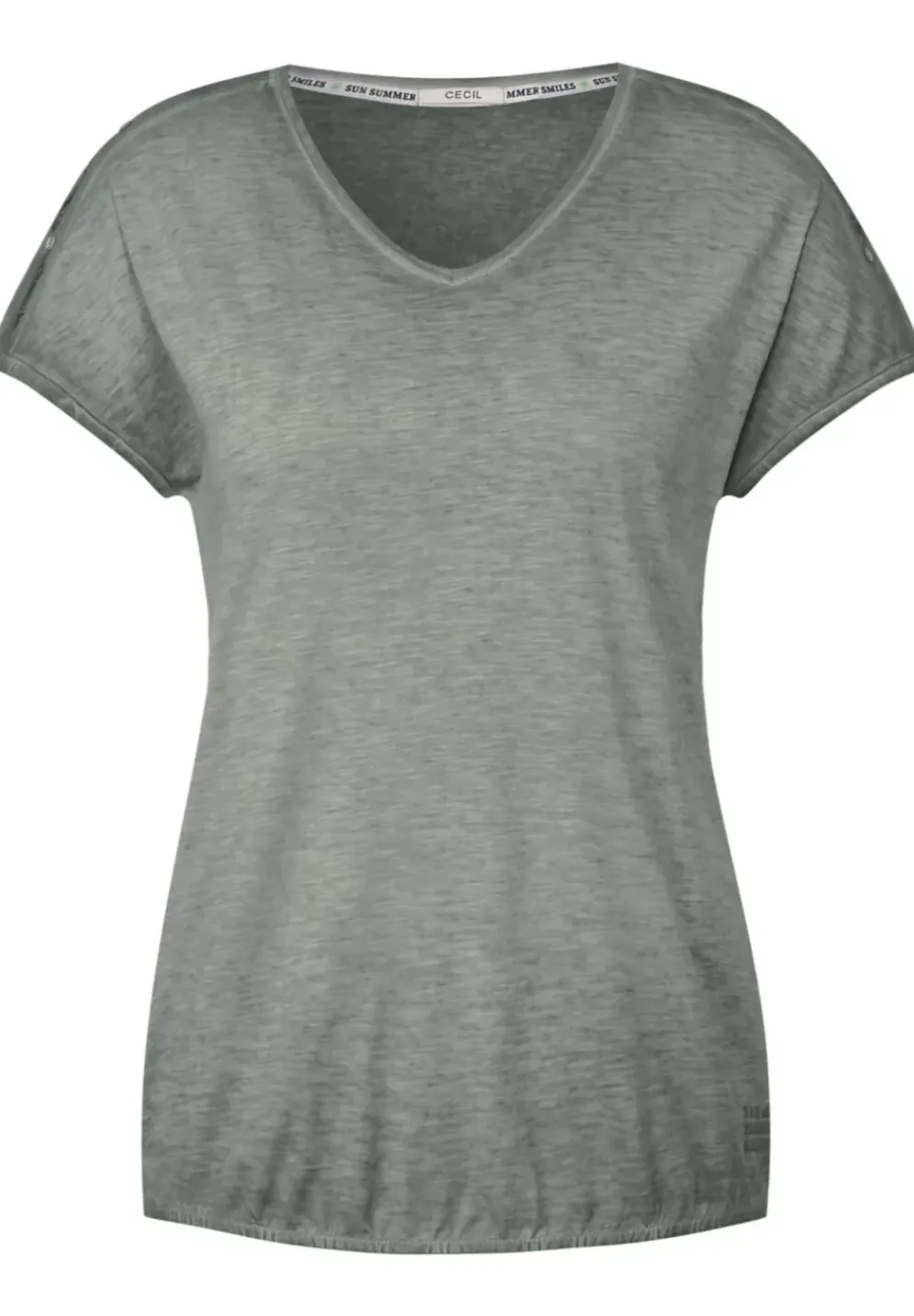 T-Shirt In Gewaschener Optik