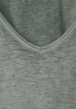 T-Shirt In Gewaschener Optik