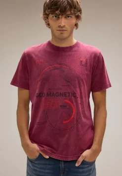 T-Shirt In Gewaschener Optik