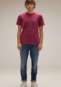 T-Shirt In Gewaschener Optik