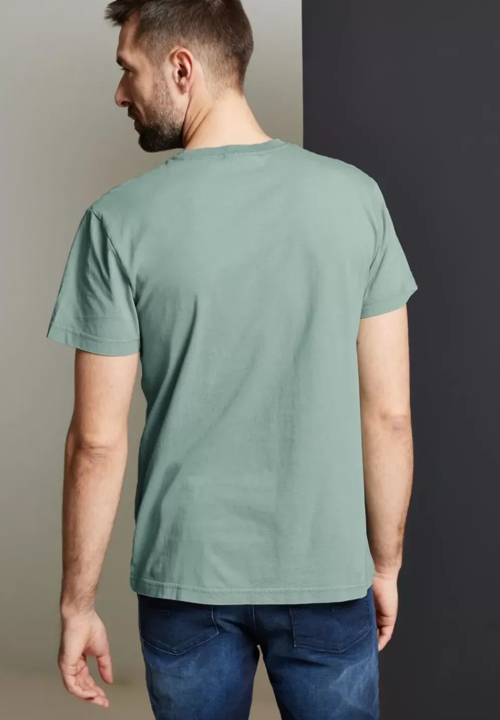 T-Shirt In Gewaschener Optik