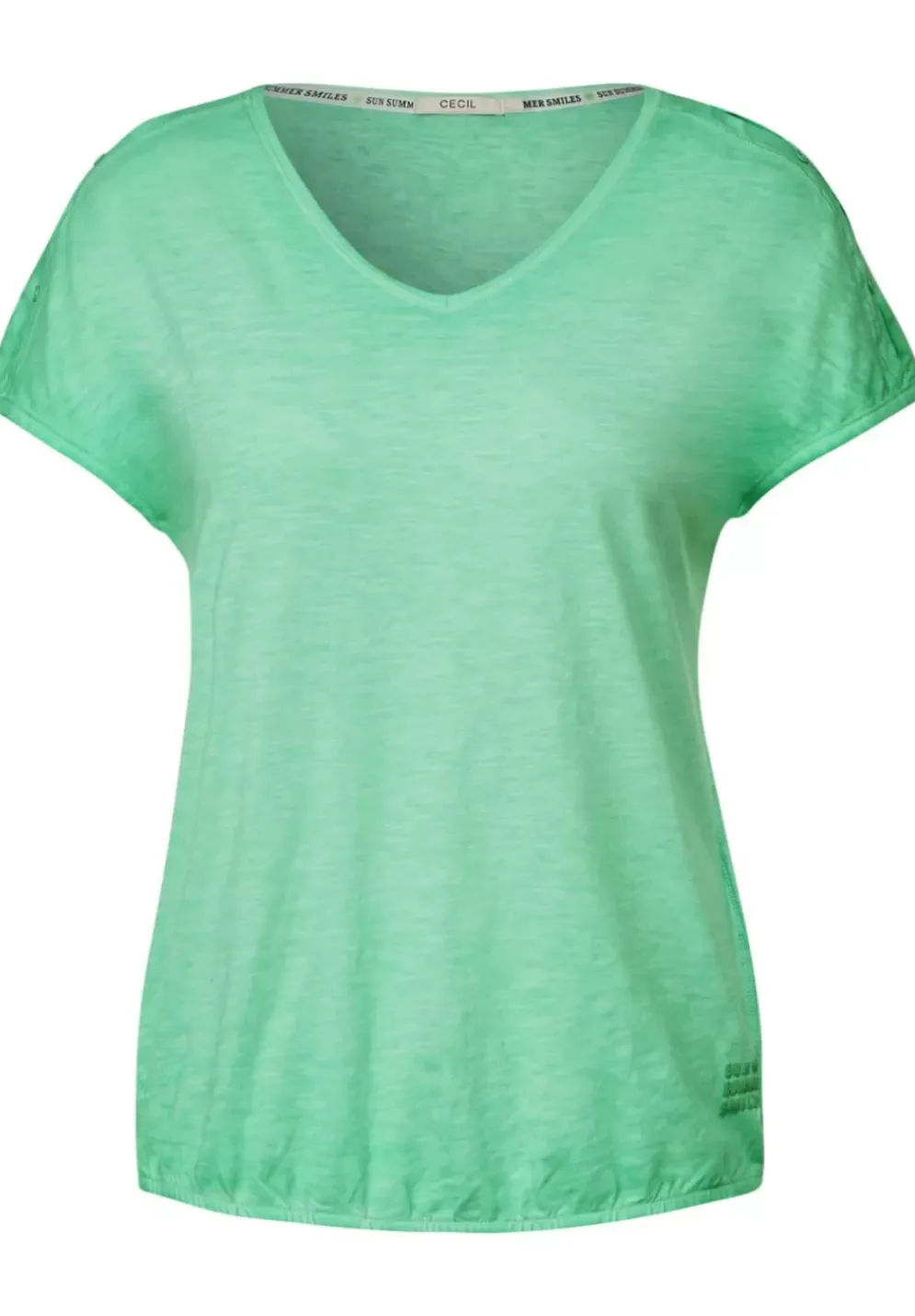 T-Shirt In Gewaschener Optik