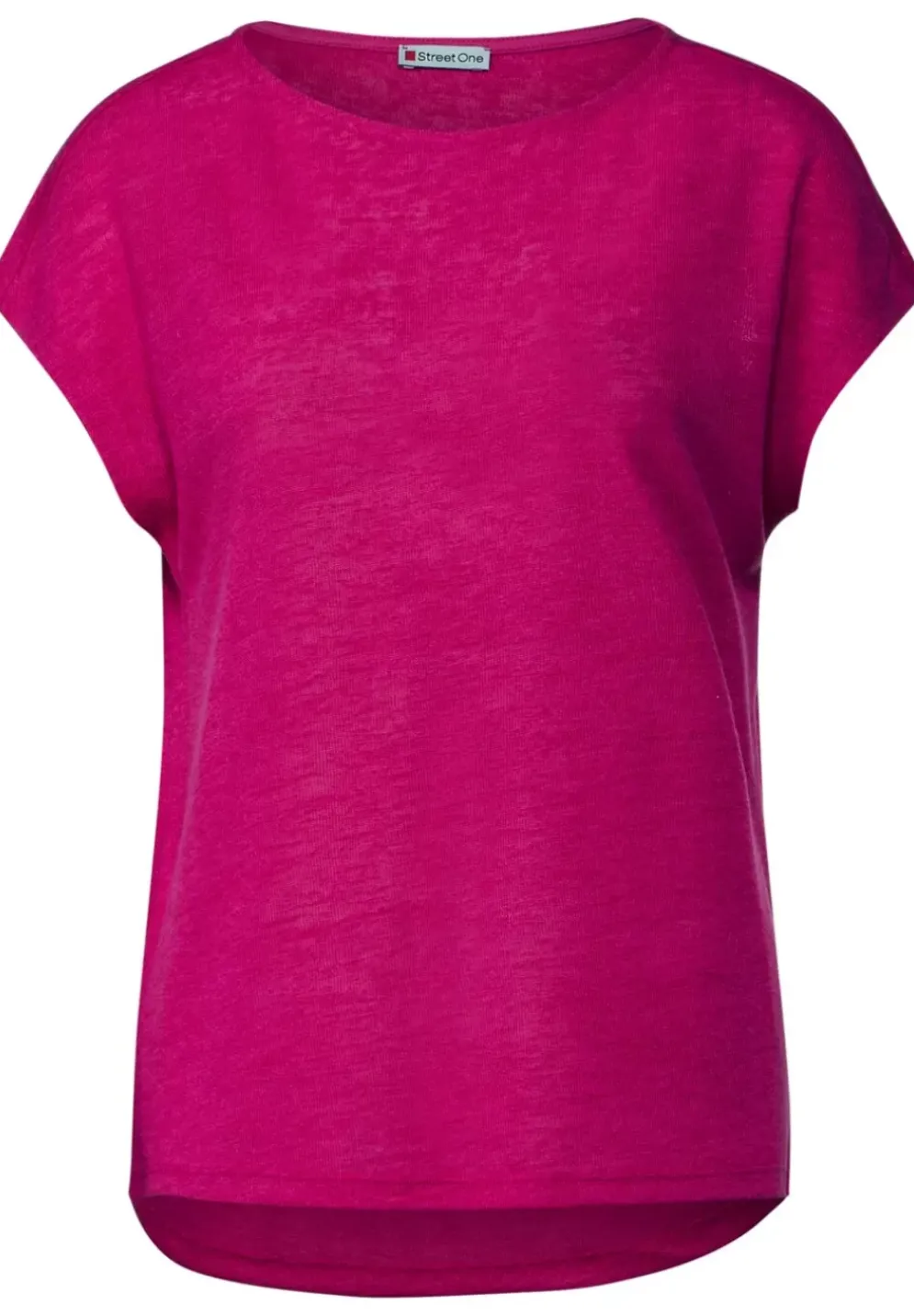 T-Shirt In Leinenlook