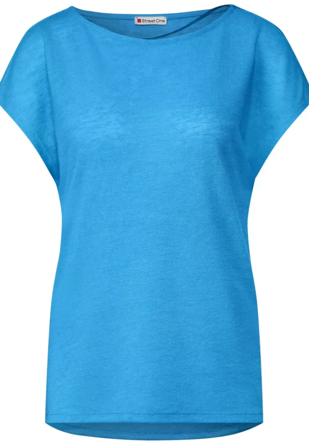 T-Shirt In Leinenlook