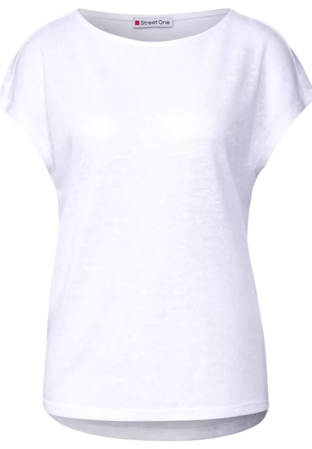 T-Shirt In Leinenlook