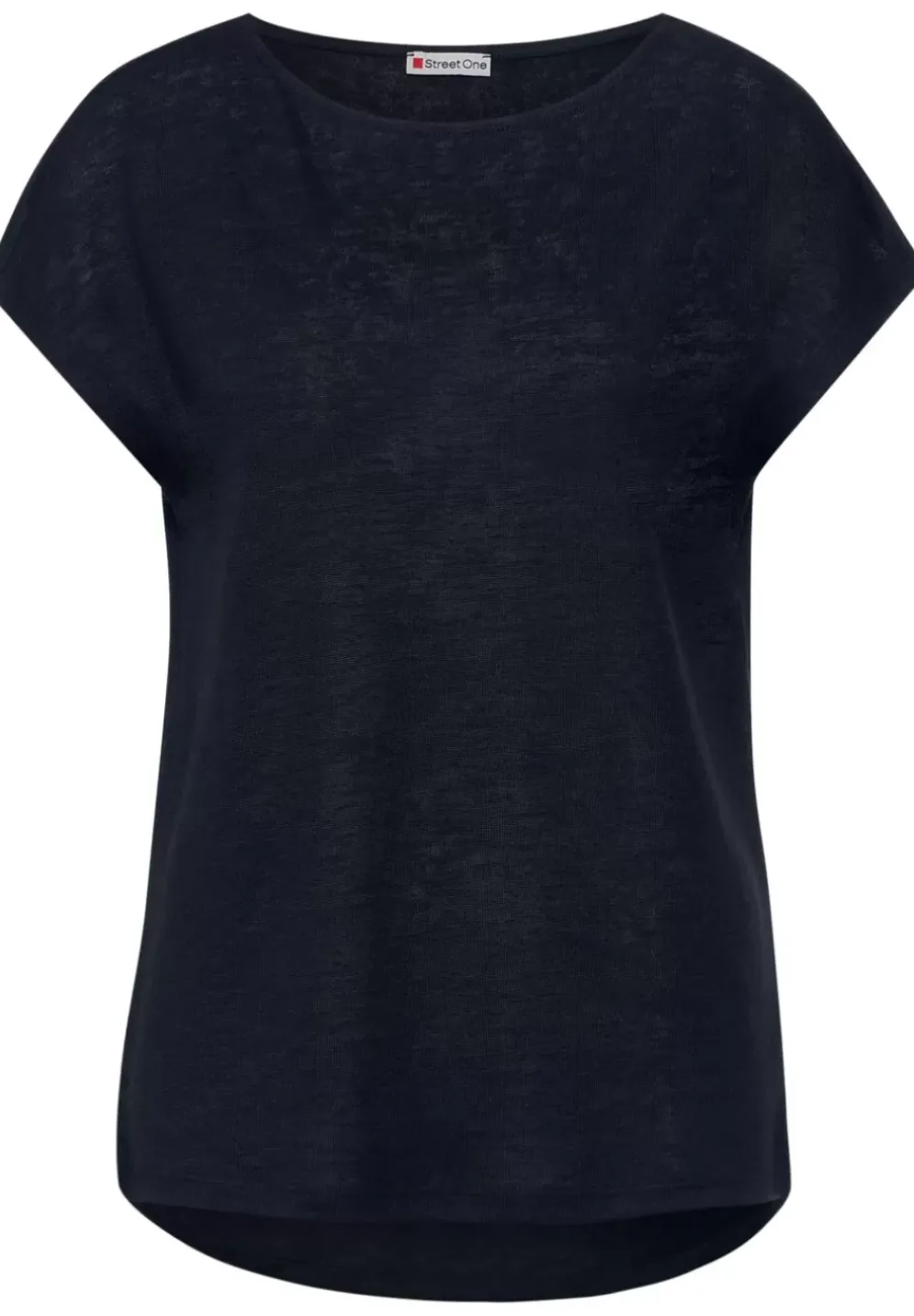 T-Shirt In Leinenlook