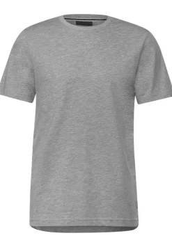 T-Shirt In Melange Optik