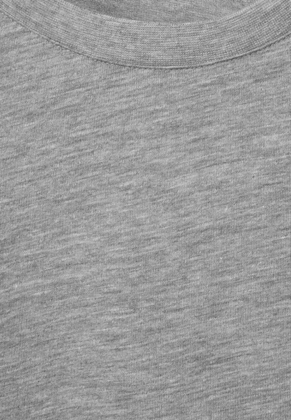 T-Shirt In Melange Optik