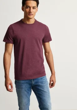 T-Shirt In Melange Optik
