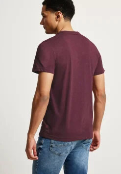 T-Shirt In Melange Optik
