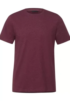 T-Shirt In Melange Optik