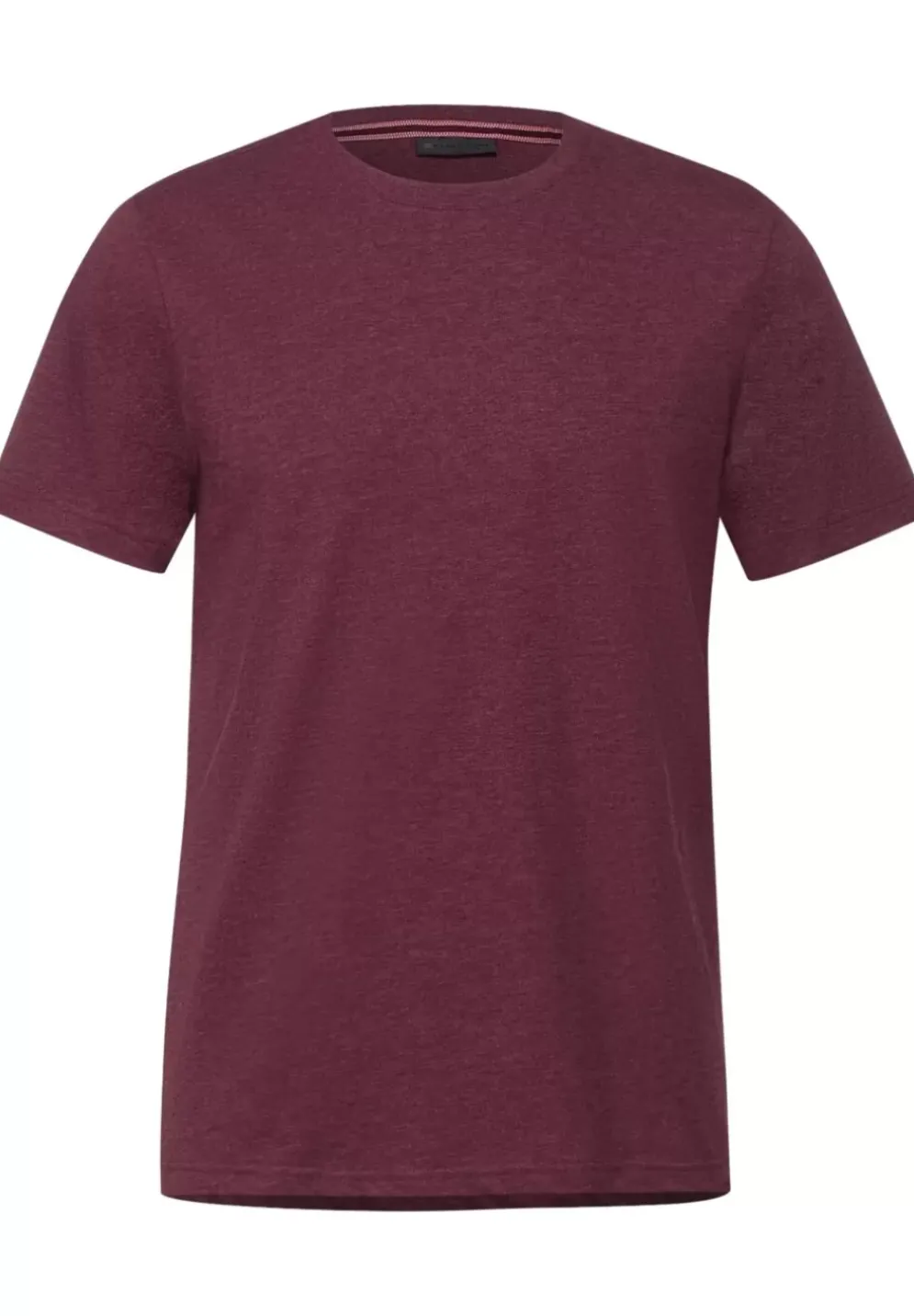 T-Shirt In Melange Optik
