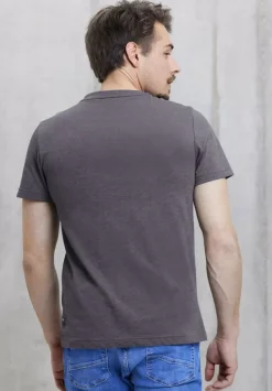 T-Shirt In Melange Optik