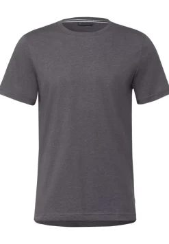 T-Shirt In Melange Optik