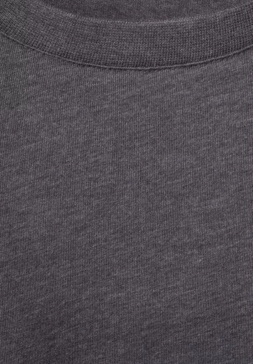 T-Shirt In Melange Optik