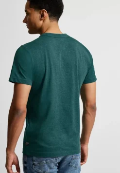 T-Shirt In Melange Optik